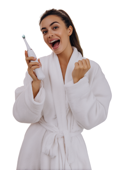 Девушка с косметическим средством